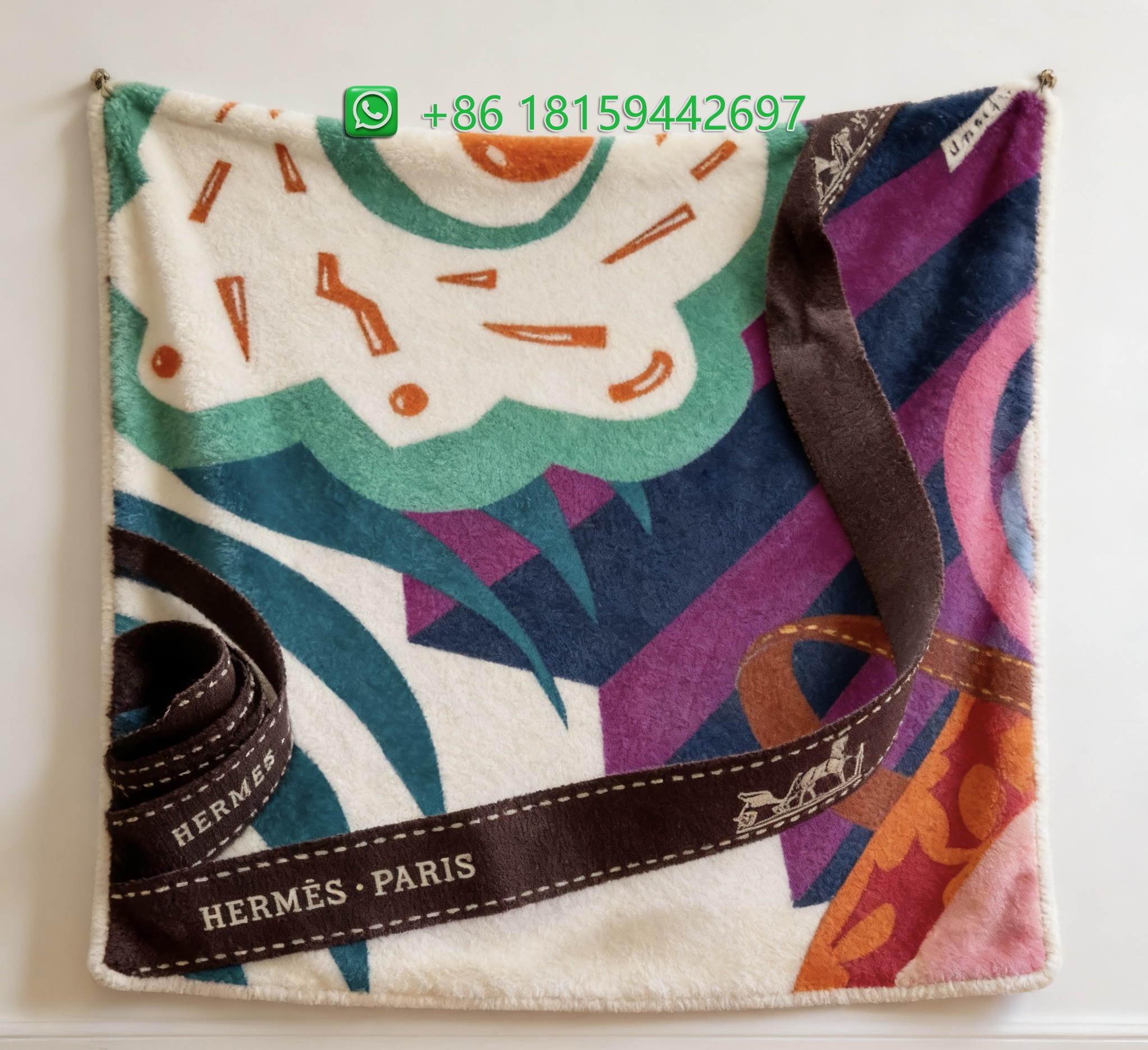 Hermes Throw Blankets